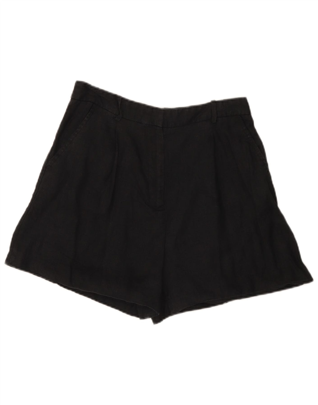 Damskie spodenki chino z wysokim stanem Zara, średnie W28, czarne