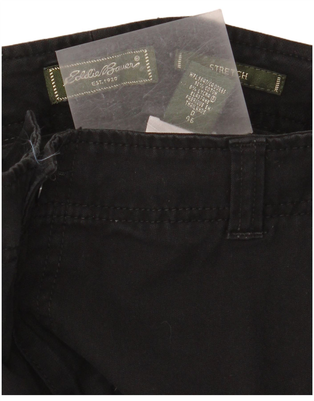Spodnie damskie EDDIE BAUER Straight Chino IT 46 Large W34 L30 Black