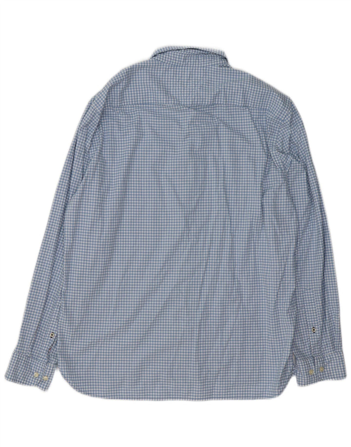 Męska koszula o regularnym kroju TOMMY HILFIGER XL w niebieską kratkę, bawełniana