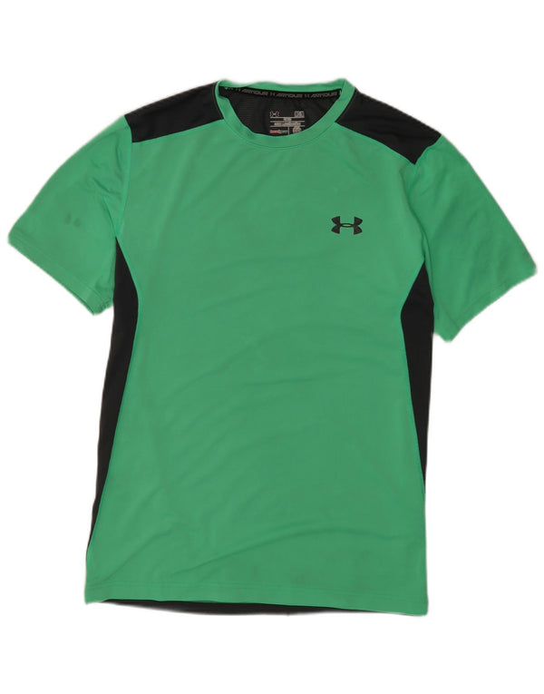 Męska koszulka t-shirt Under Armour Heat Gear, poliestrowa, w kolorze średniej zieleni