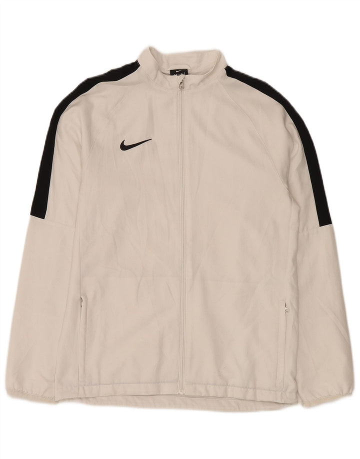 Chłopięca kurtka przeciwdeszczowa Nike Dri Fit 13-14 lat XL, biały, kolorowy poliester