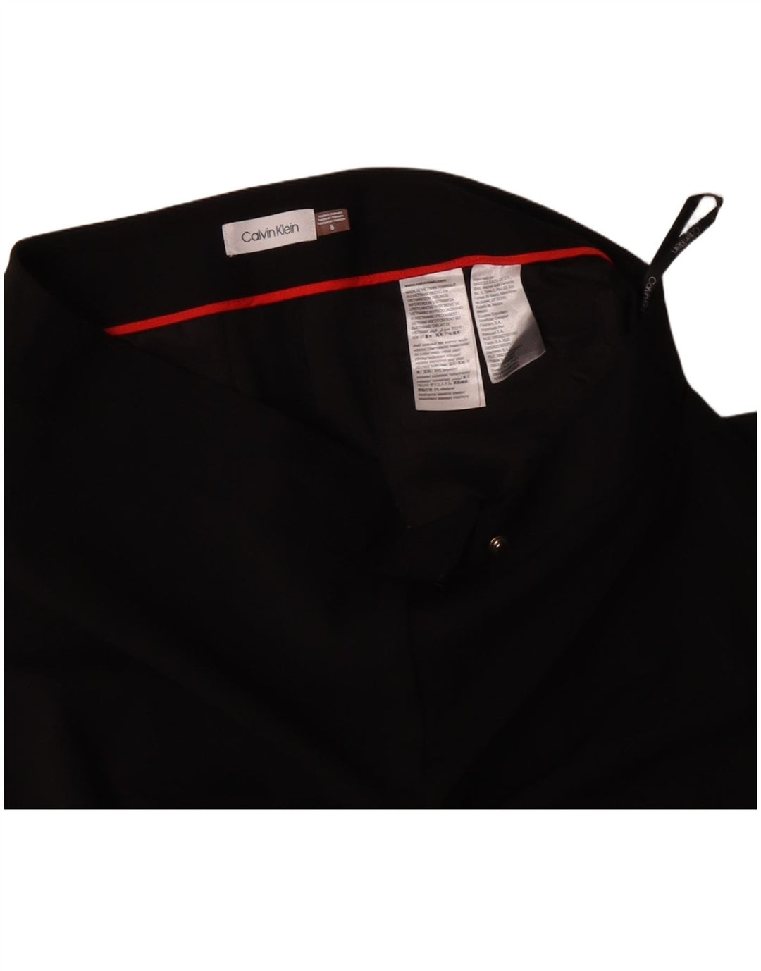 Damskie proste spodnie chino Calvin Klein US 8 Medium W30 L28 czarne