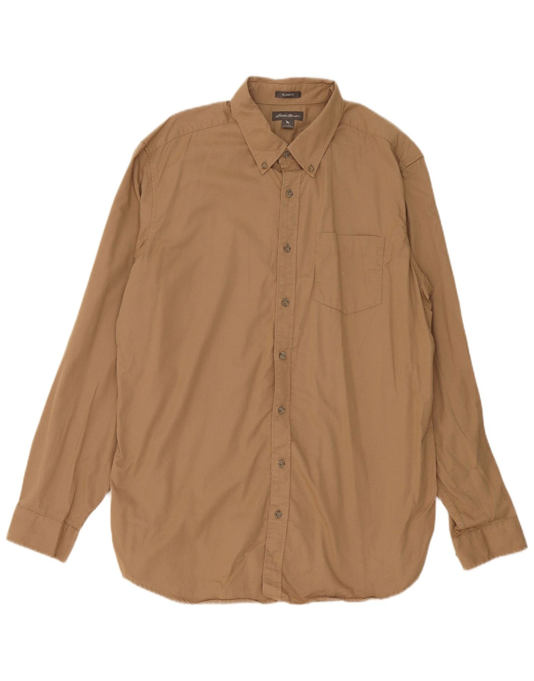 Koszula męska Eddie Bauer, duża, beżowa, bawełniana