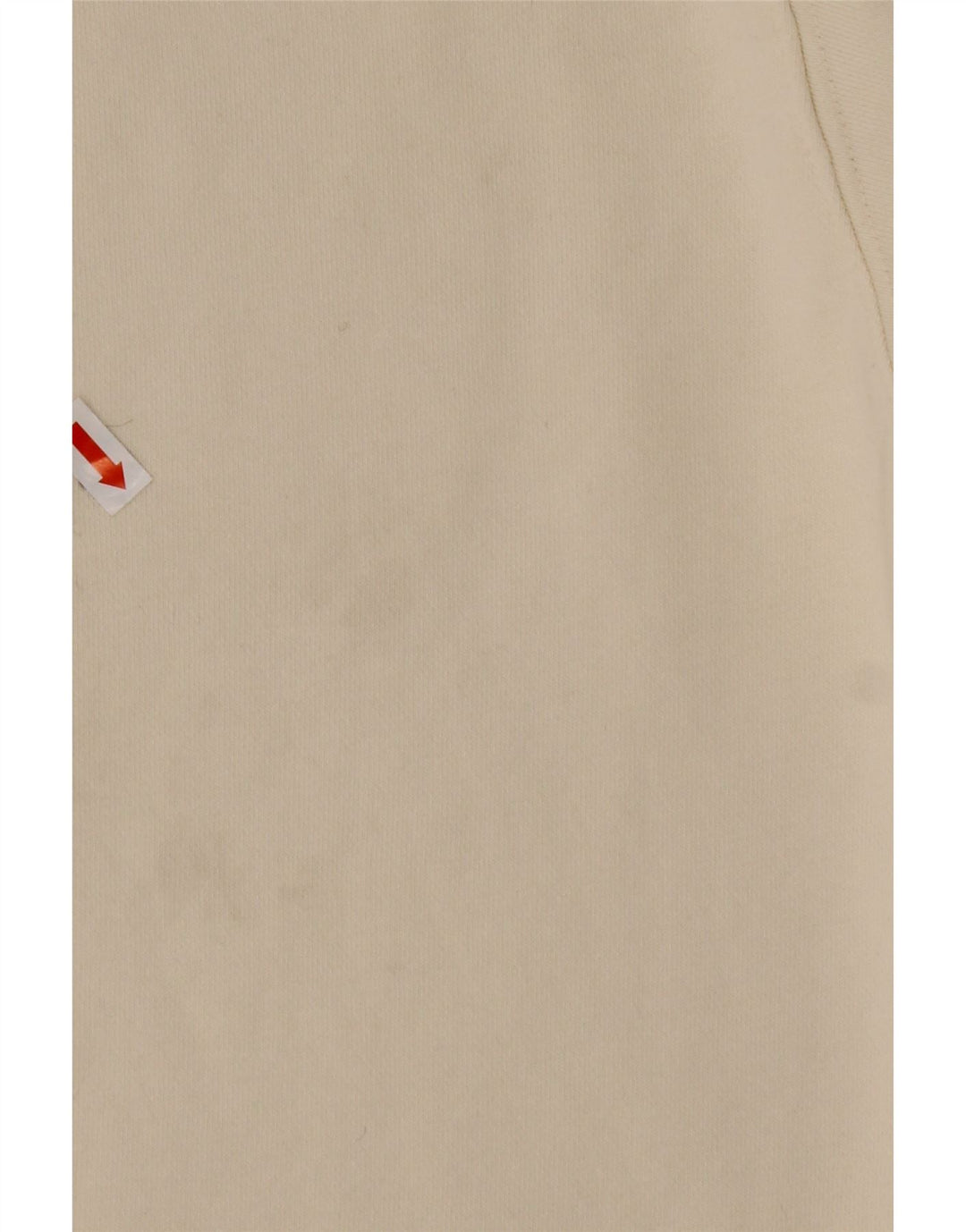 Męska bluza REEBOK o luźnym kroju i zapinanym na zamek, średniej wielkości złamanej bieli, bawełniana