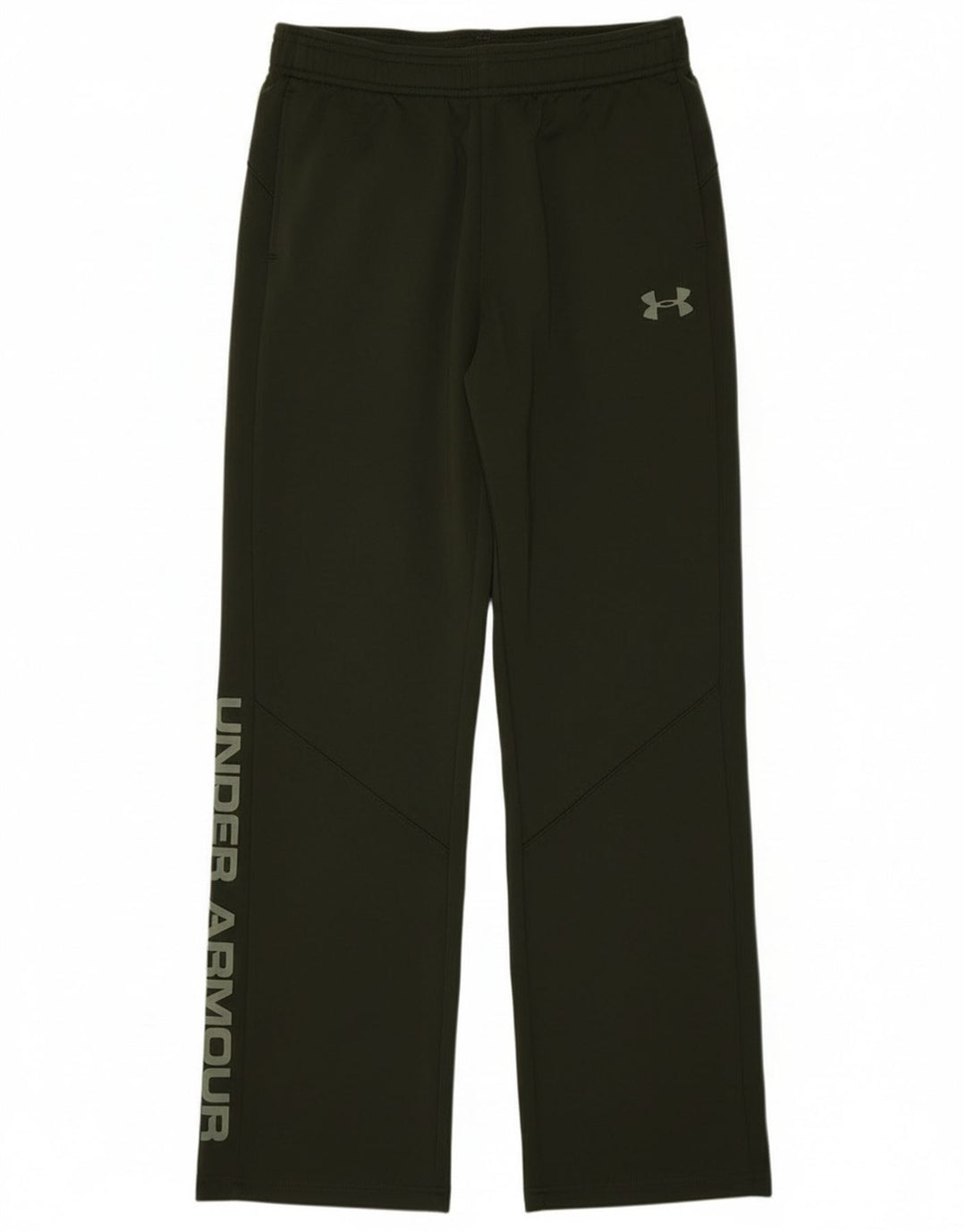 Chłopięce spodnie dresowe Under Armour z grafiką, 9-10 lat, średnie khaki