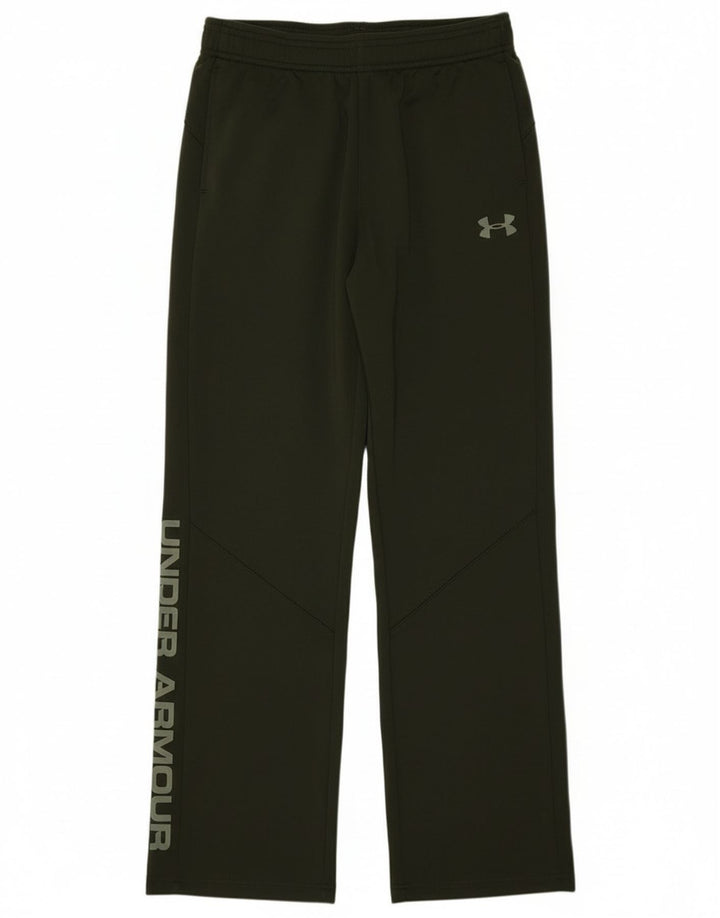 Chłopięce spodnie dresowe Under Armour z grafiką, 9-10 lat, średnie khaki