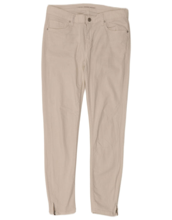 Dżinsy damskie Zara Crop Skinny EU 38 Small W30 L28 Białe
