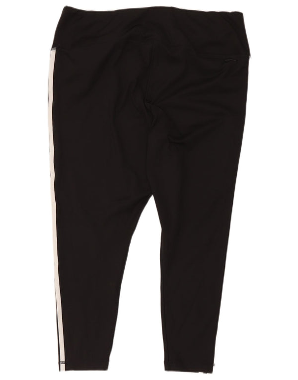 Damskie spodnie dresowe Adidas Tight Fit Capri UK 24/26 2XL czarne