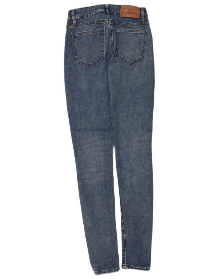 Damskie jeansy Jeggings Tommy Hilfiger Como W28 L32 Niebieskie bawełniane
