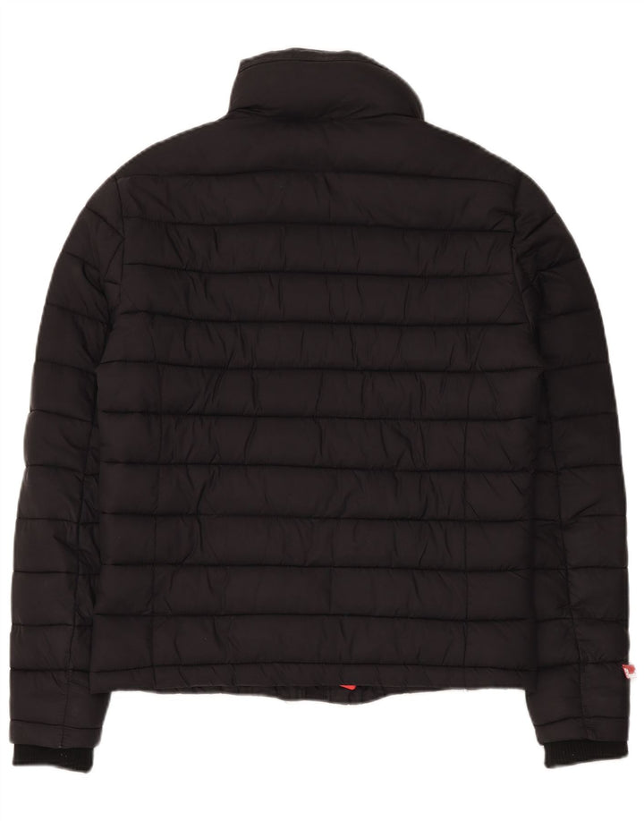 Męska ocieplana kurtka Superdry UK 36, mała, czarna nylonowa