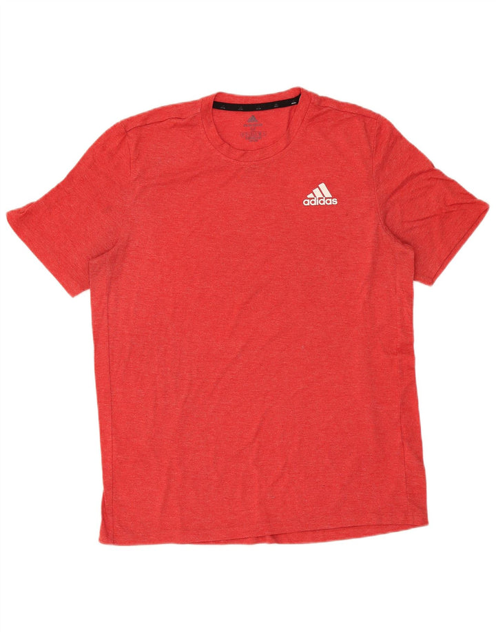 Męska koszulka Adidas Aeroready Top, średni czerwony poliester