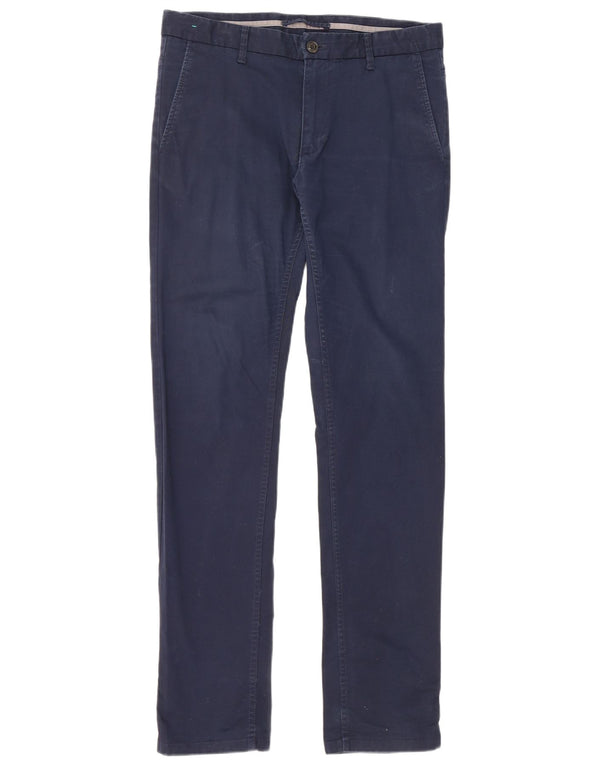 Męskie spodnie chino Zara EU 40 Medium W31 L32 Granatowa bawełna