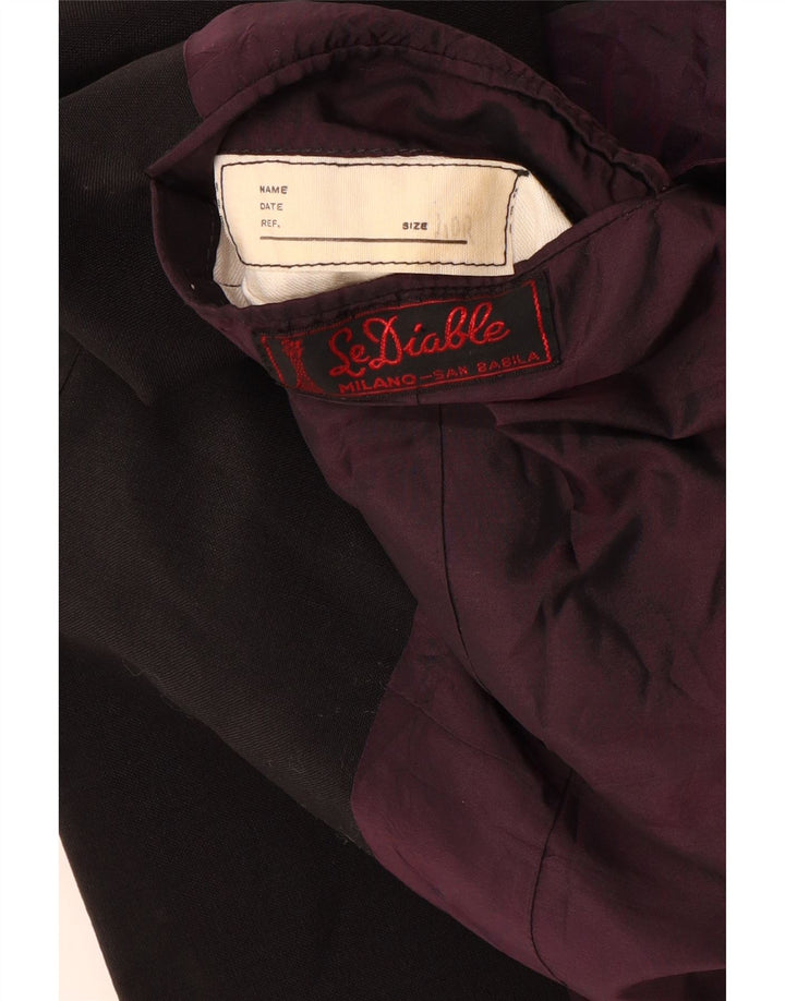 Marynarka męska San Babila Milano zapinana na 1 guzik UK 40, duża czarna