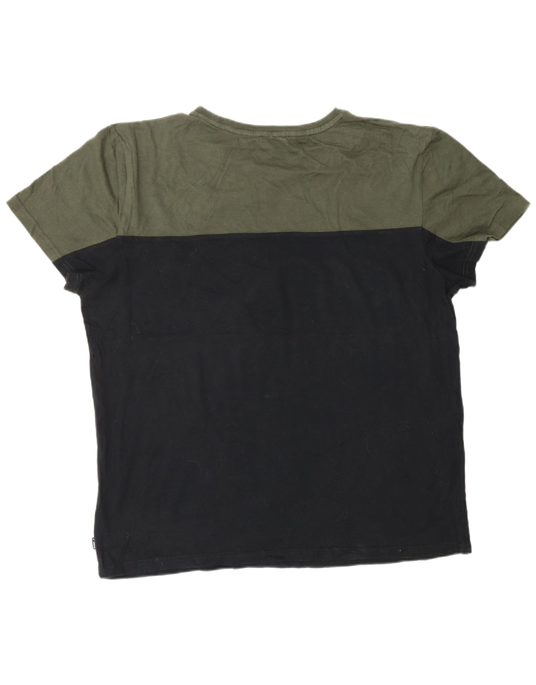 T-shirt męski Fila Top 2XL Czarna bawełna z blokami kolorów