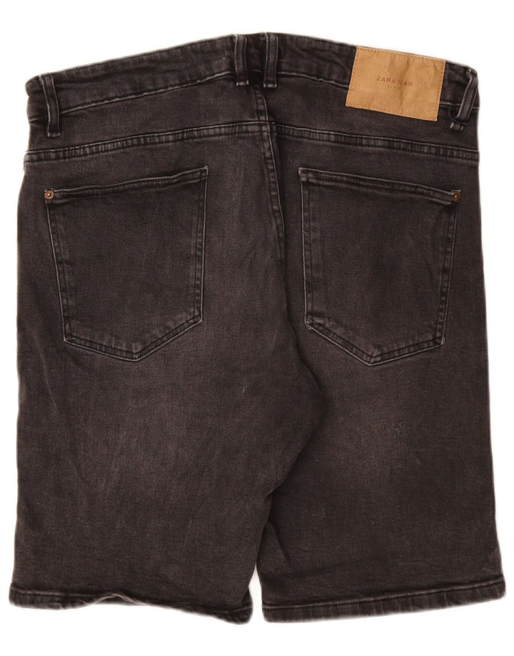 Męskie spodenki jeansowe ZARA EU 46 XL W36 Szara bawełna