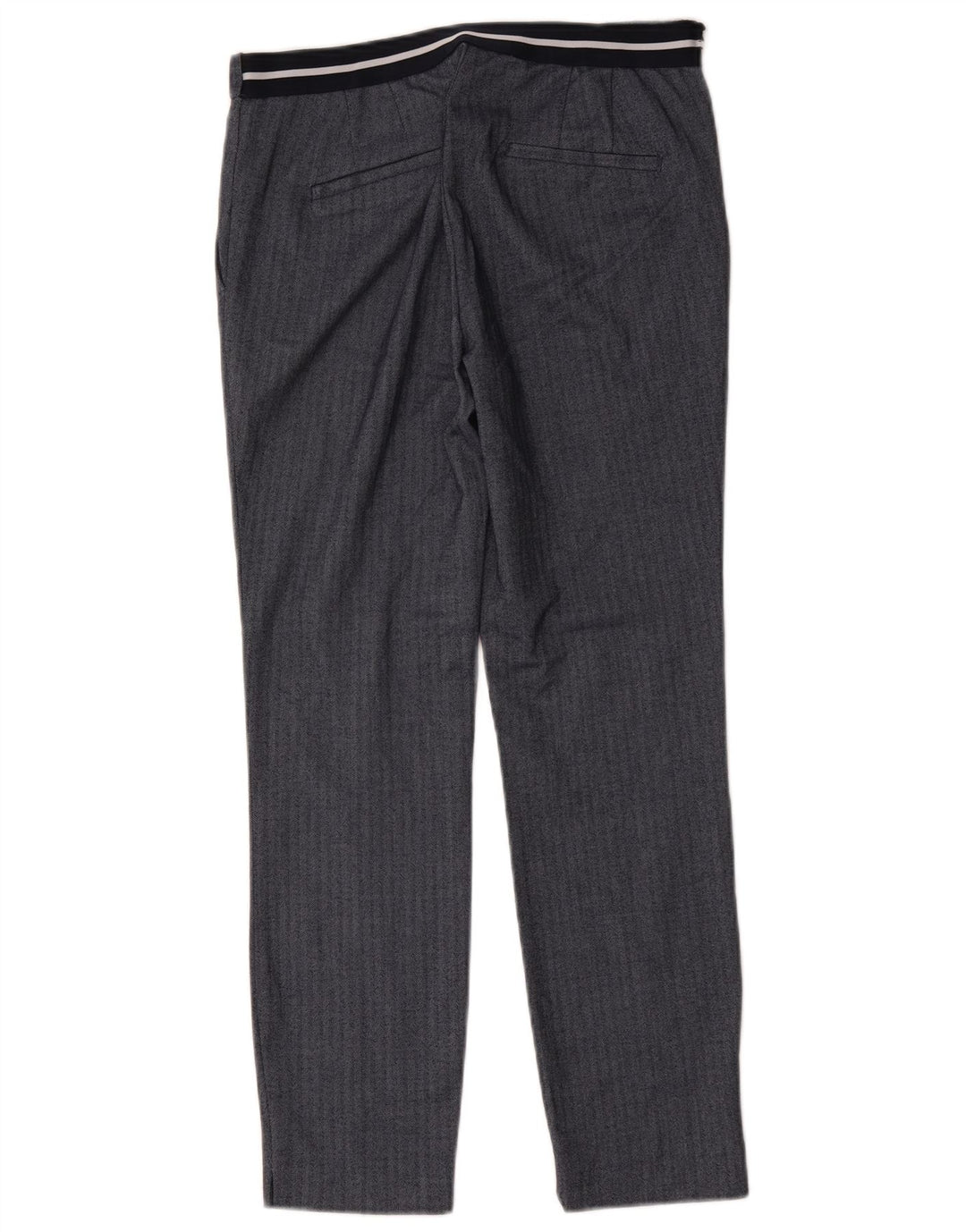Spodnie damskie Zara Slim Suit Medium W28 L27 Granatowe w jodełkę
