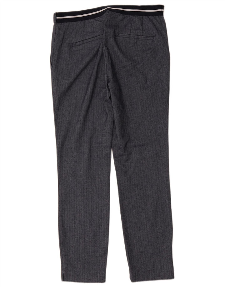 Spodnie damskie Zara Slim Suit Medium W28 L27 Granatowe w jodełkę