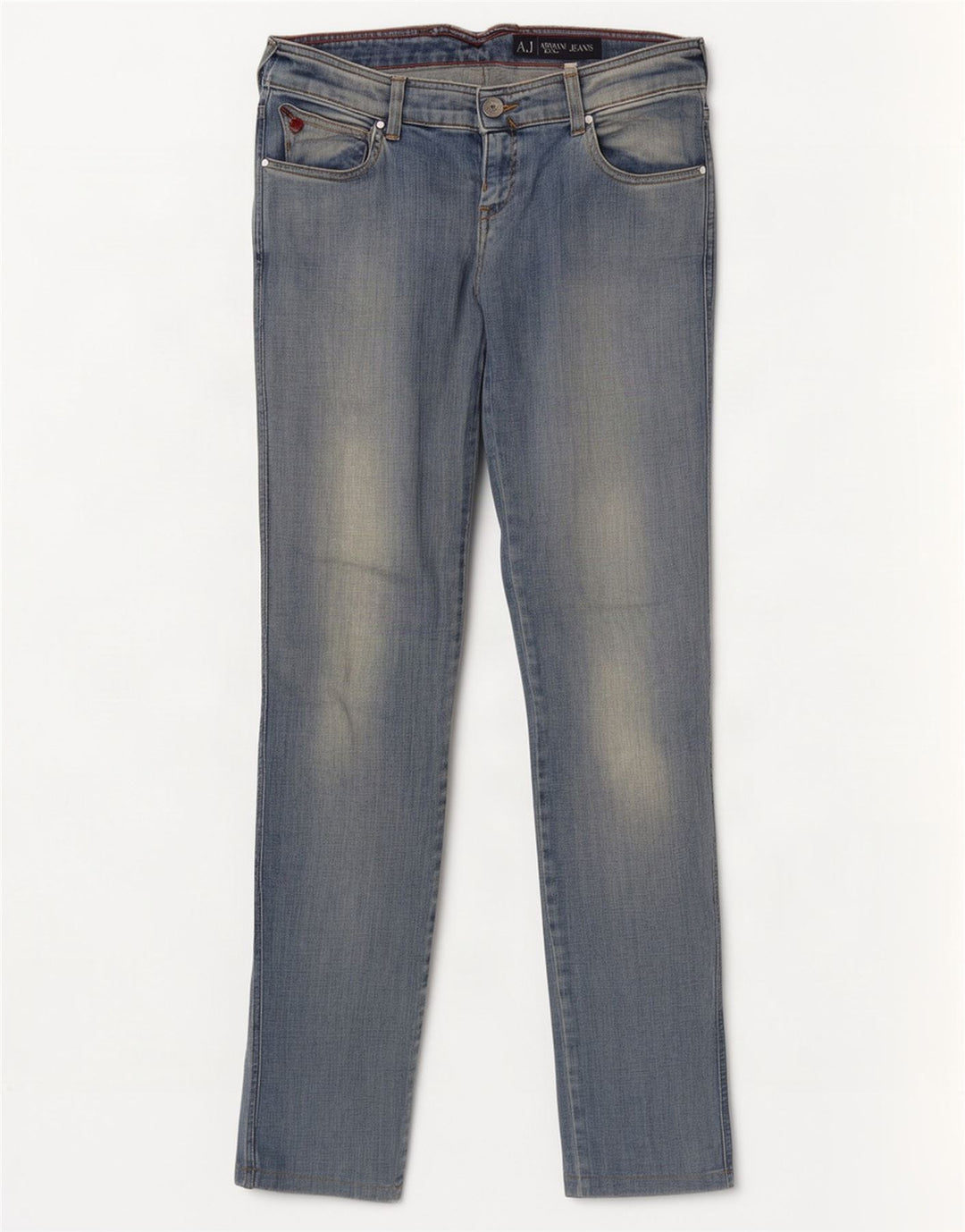 Damskie jeansy Skinny Armani W30 L32 Niebieskie bawełniane