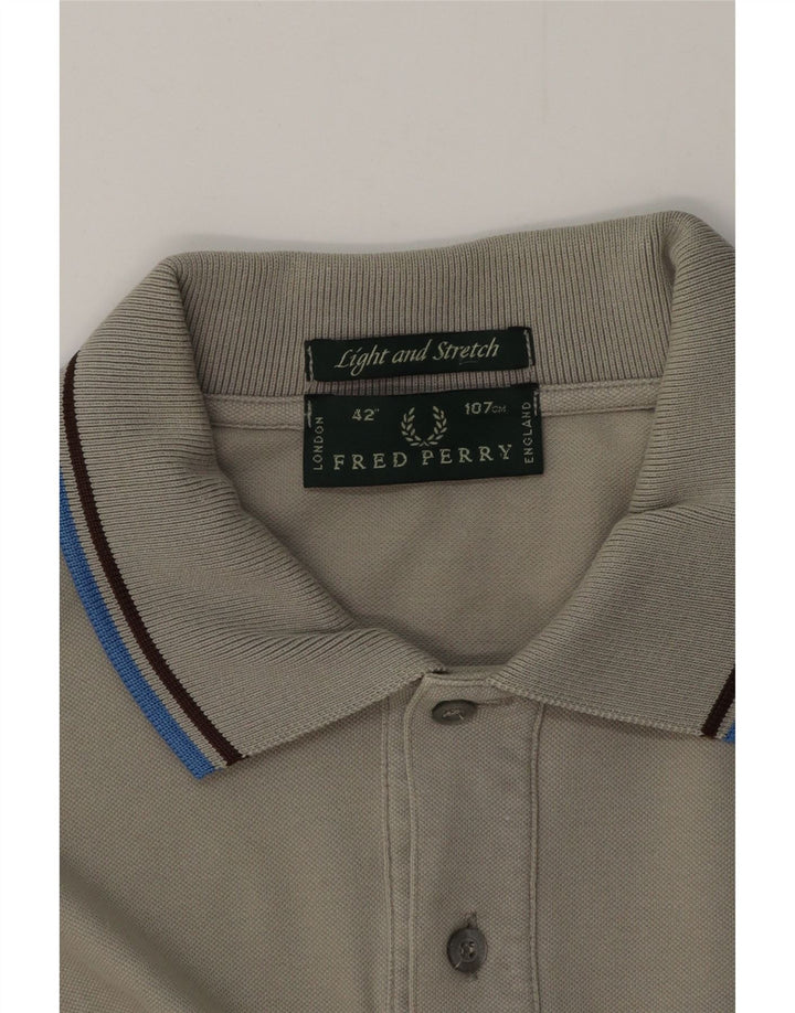 Męska koszulka polo FRED PERRY, średnioszara