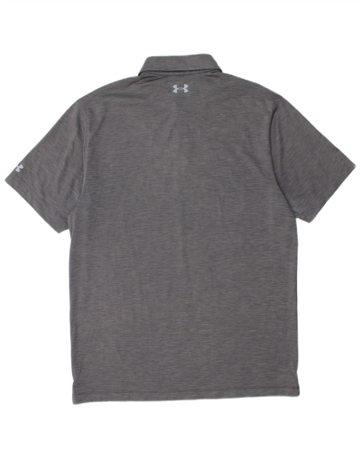 Męska koszulka polo UNDER ARMOUR Heat Gear w średnie szare paski