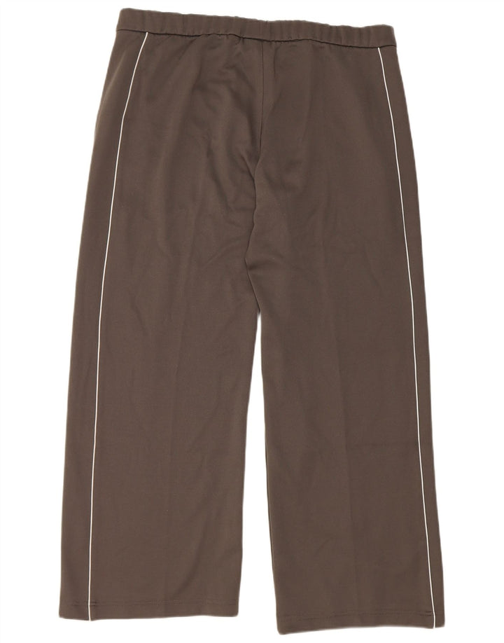 Damskie spodnie dresowe Adidas UK 16, duże, szare, poliestrowe