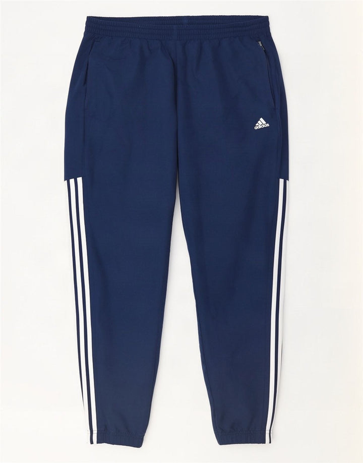 Męskie spodnie dresowe Adidas, duże, granatowe