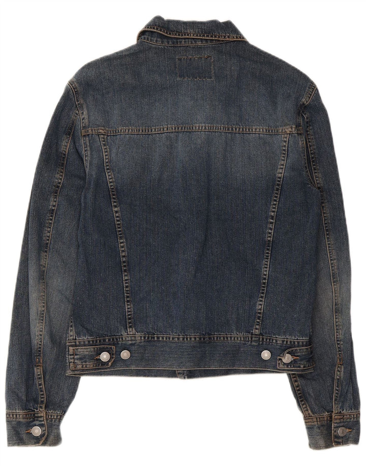 Damska kurtka dżinsowa SISLEY UK 10 Small, niebieska, bawełniana