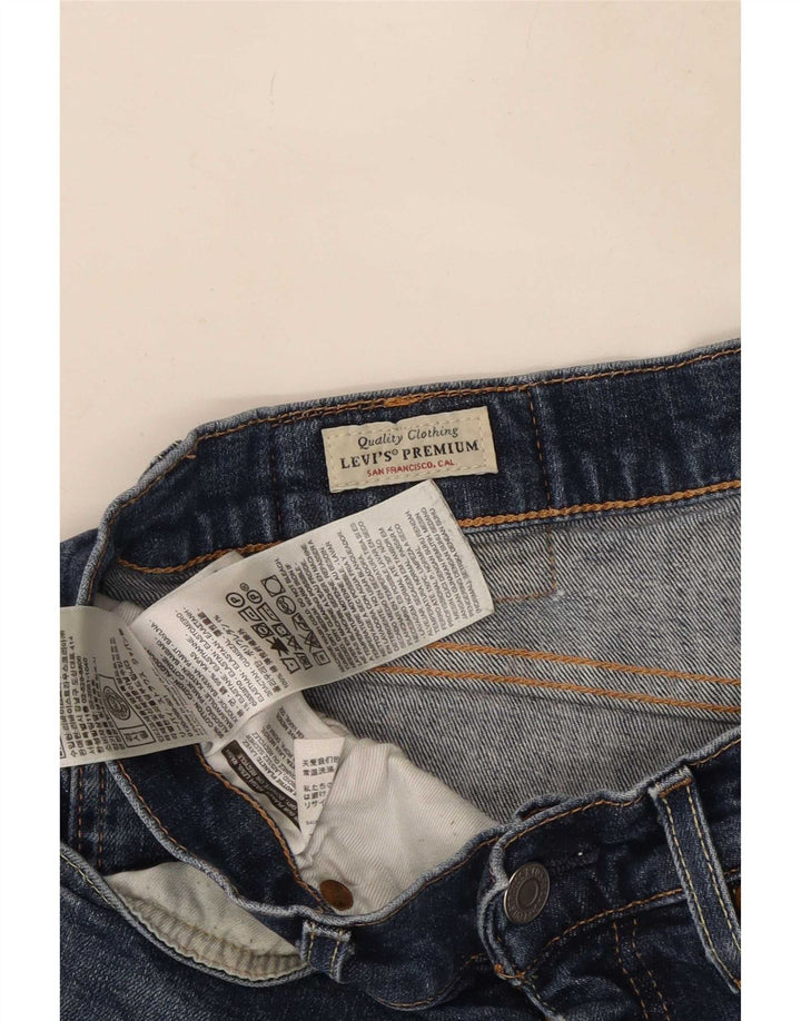 Męskie proste dżinsy Levi's W31 L30 Granatowa bawełna