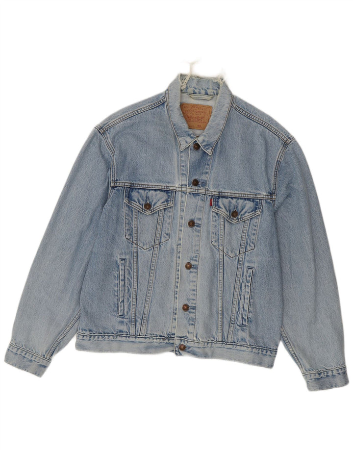 Męska kurtka dżinsowa Levi's UK 40, duża, niebieska, bawełniana
