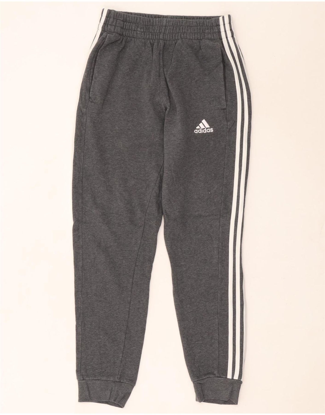 Adidas Męskie Spodnie Dresowe Joggery Małe Szare Bawełniane