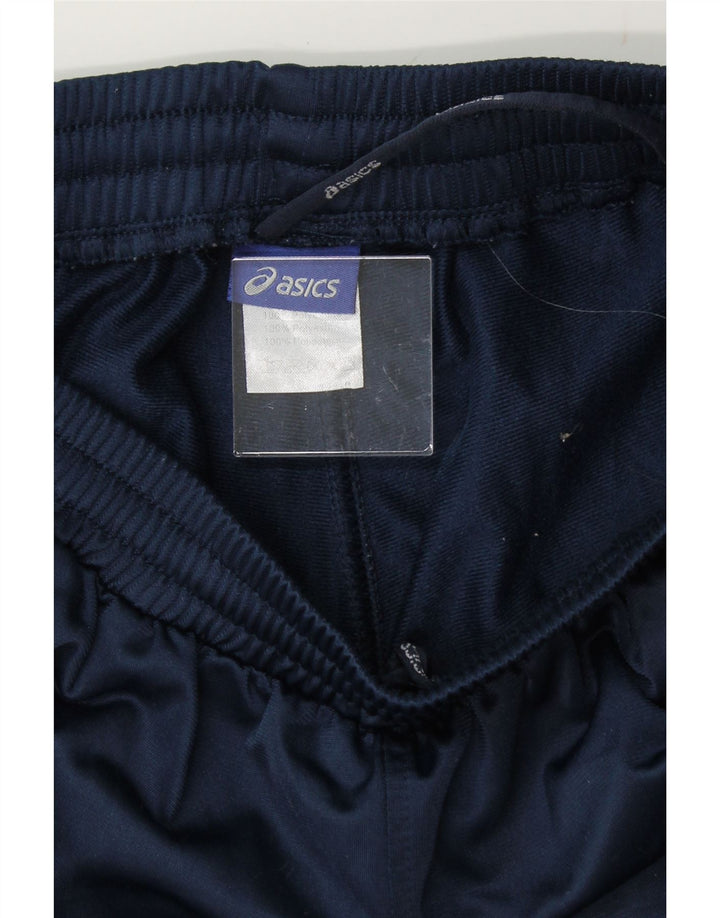 ASICS Mens Tracksuit Trousers XS  Navy Blue Polyester Vintage Asics and Second-Hand Asics from Messina Hembry 