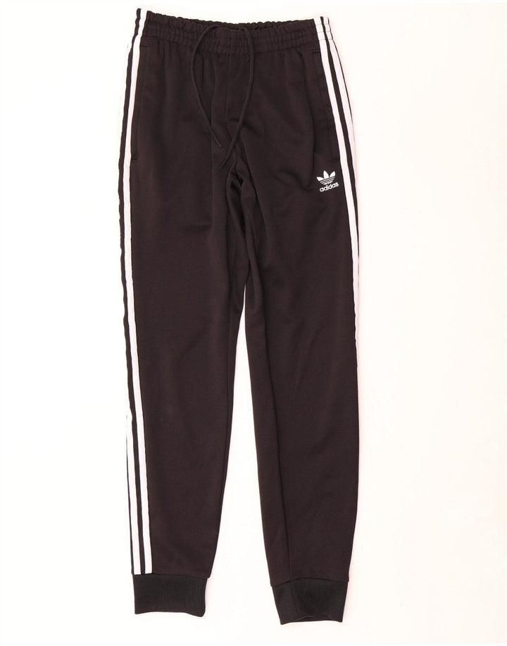 Męskie spodnie dresowe Adidas, małe, czarne, poliestrowe