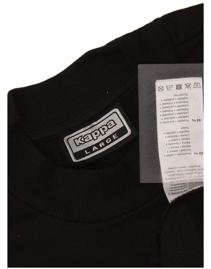 Damska bluza oversize KAPPA z grafiką, UK 16, duża czarna