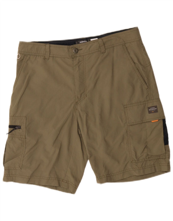 Męskie szorty kąpielowe Quiksilver Cargo, średni poliester khaki