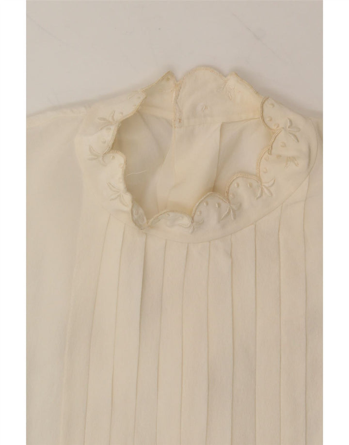 VINTAGE Womens Shirt Blouse UK 16 Large White Vintage Vintage and Second-Hand Vintage from Messina Hembry 