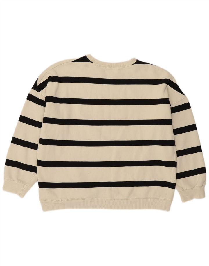 Damska bluza MINT VELVET UK 14, bawełna w średnie białe paski