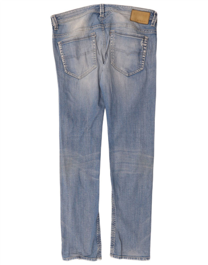 Diesel Męskie Thavar Slim Jeans W34 L32 Niebieskie bawełniane