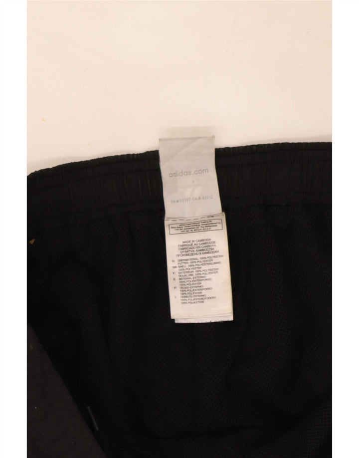 Damskie spodnie dresowe Adidas Capri UK 16, duże, czarne, poliestrowe
