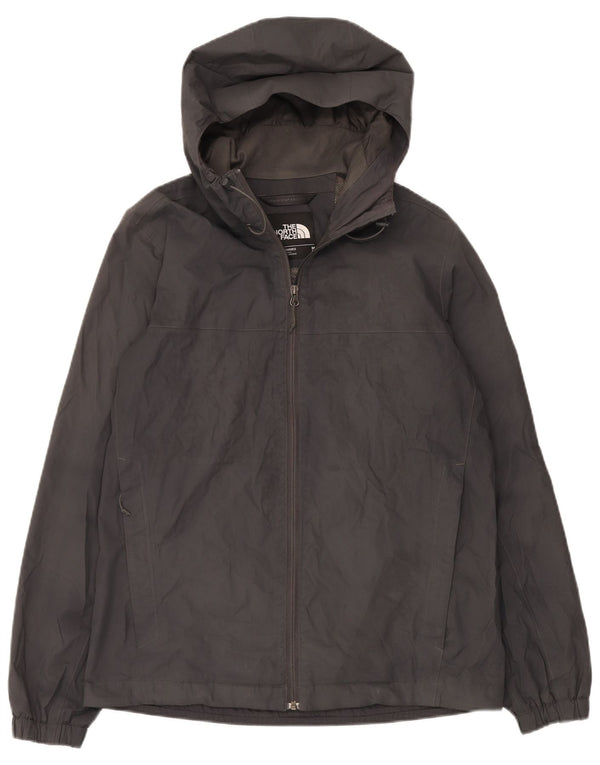 Męska kurtka przeciwdeszczowa z kapturem The North Face UK 38, średnioszary poliester
