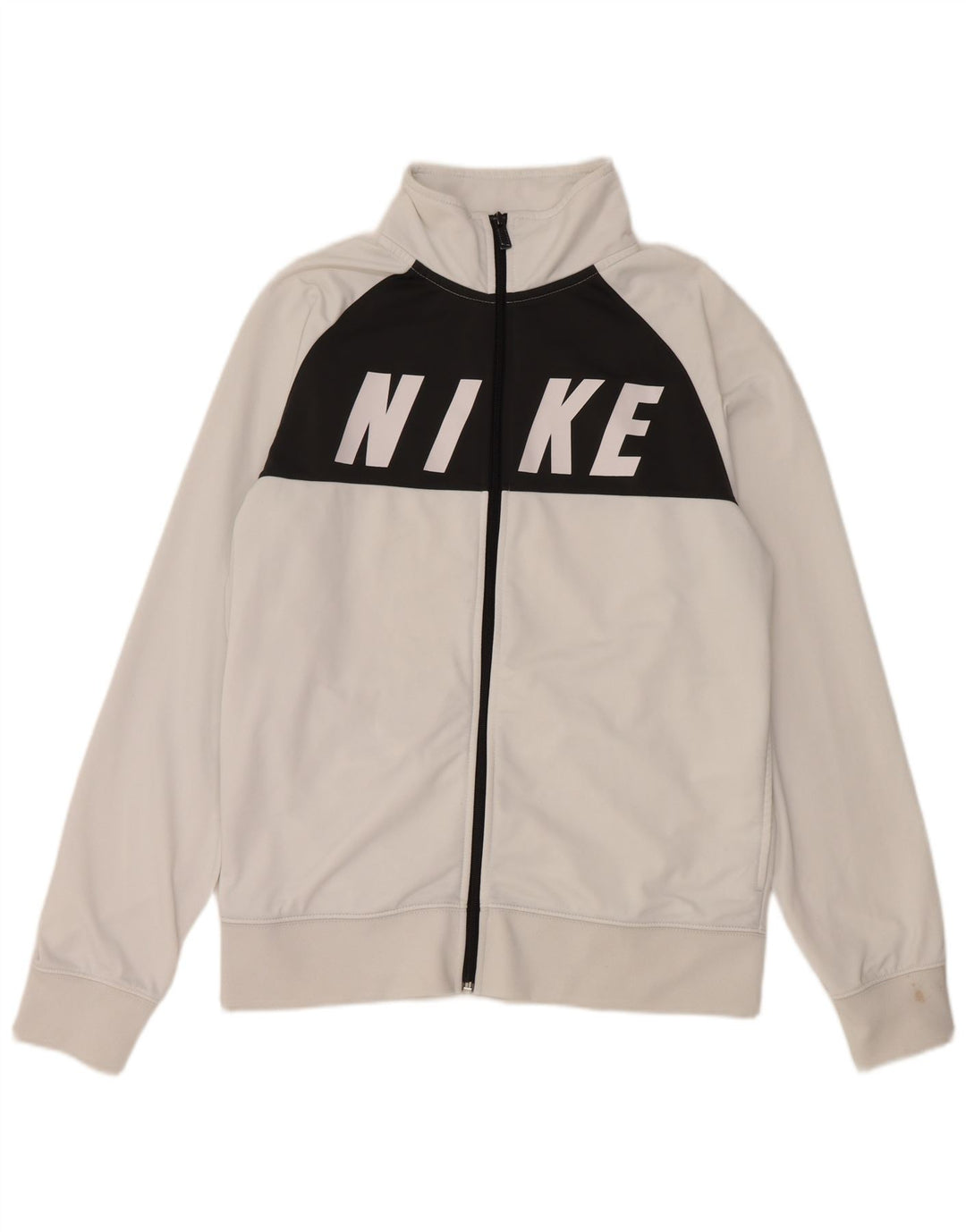 Męska bluza dresowa NIKE z grafiką, poliester w kolorze średniej bieli