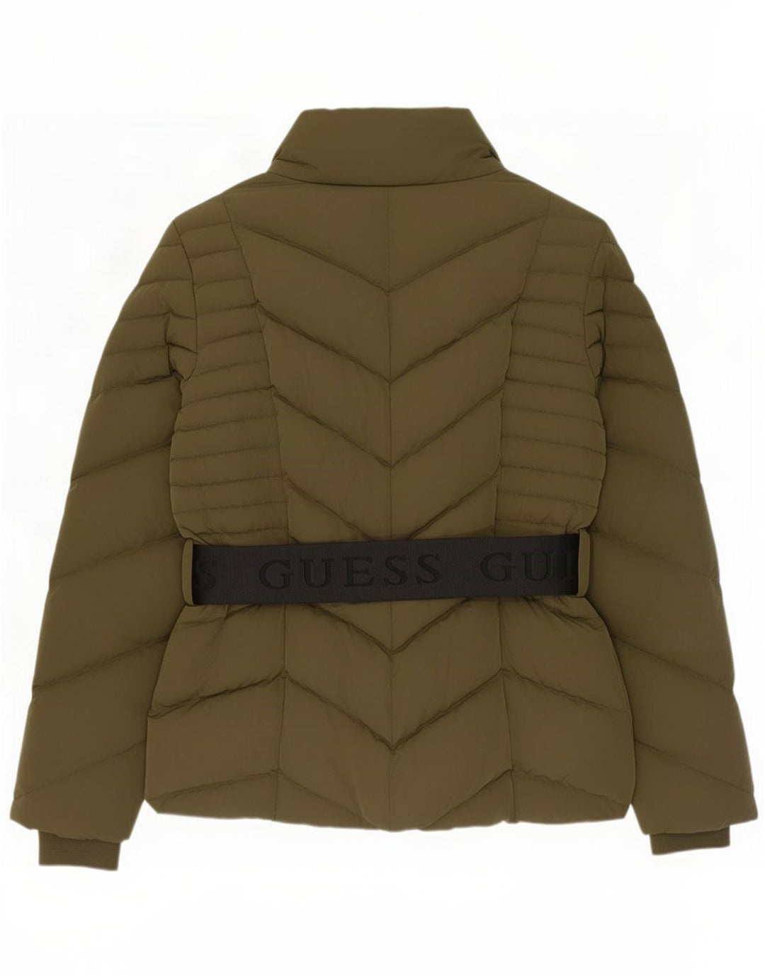 Damska wyściełana kurtka Guess Graphic UK 12, średni khaki, poliester