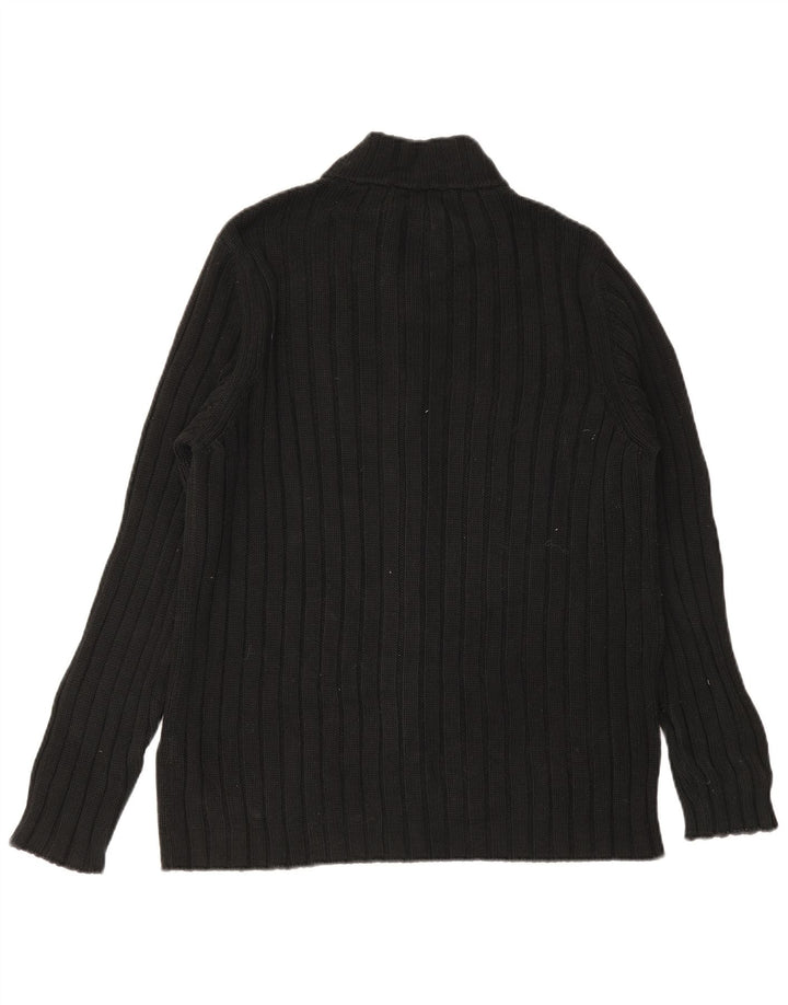 Męski sweter rozpinany ZARA XL, czarny, bawełniany