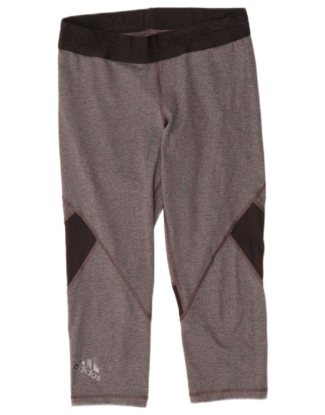Damskie legginsy Adidas Climacool Capri UK 12/14 Średni szary, blok kolorów