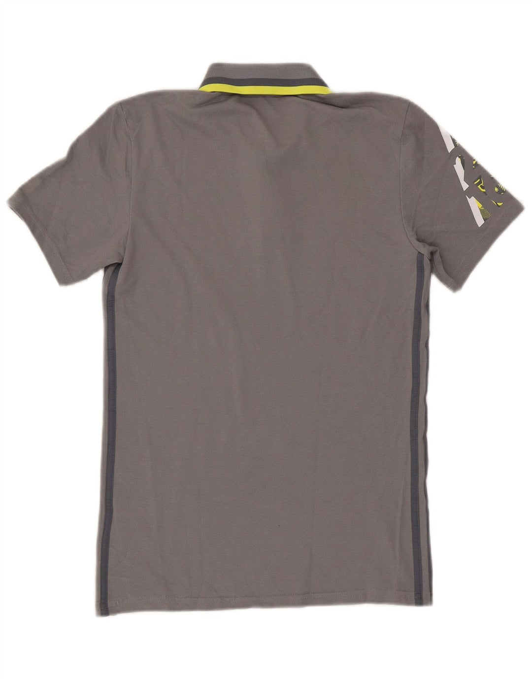 Męska koszulka polo Adidas Climalite Graphic, mała, szara, bawełniana