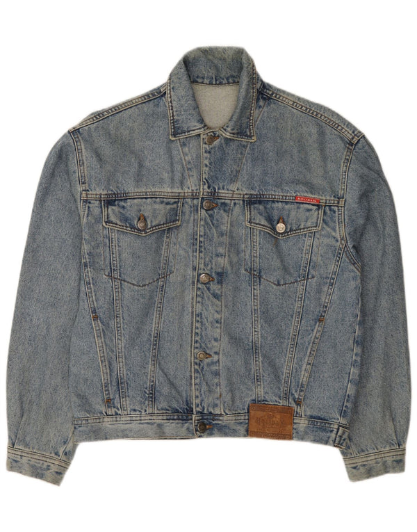 Holiday Mens Denim Jacket UK 36 Small Blue Cotton