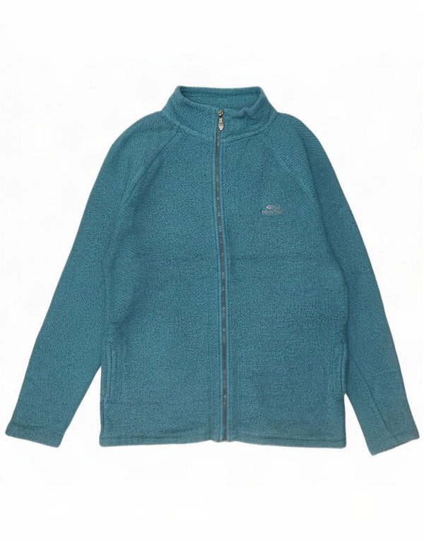 Weird Fish Damska bluza dresowa z polaru UK 14 Large Blue Cotton