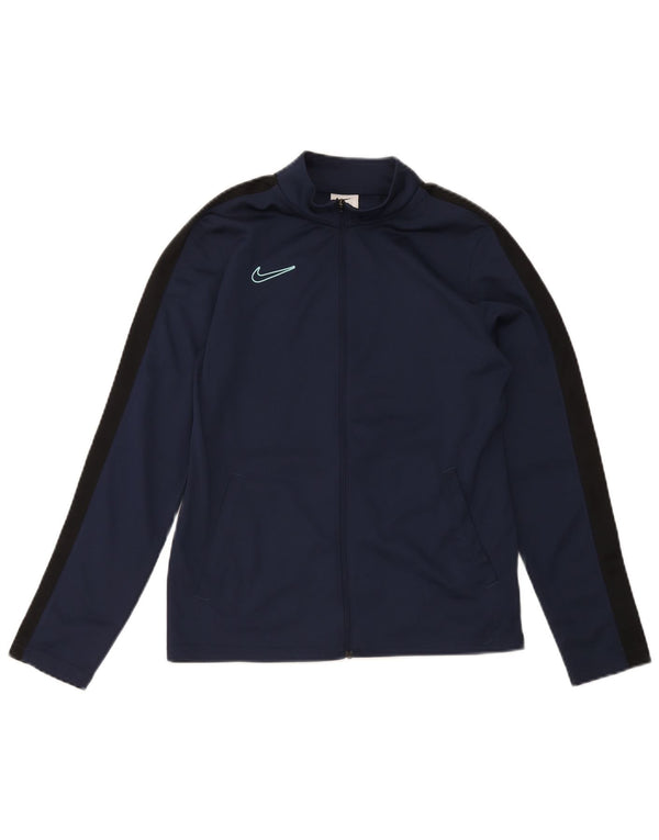 Kurtka chłopięca Nike Dri Fit dresowa, duża, 12-13 lat, granatowa