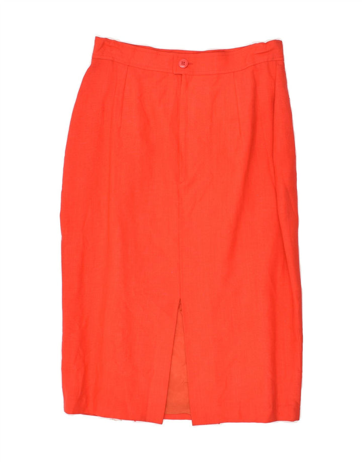 MAXI LIBRATI Womens Pencil Skirt IT 44 Medium W30 Red Viscose | Vintage Maxi Librati | Thrift | Second-Hand Maxi Librati | Used Clothing | Messina Hembry 