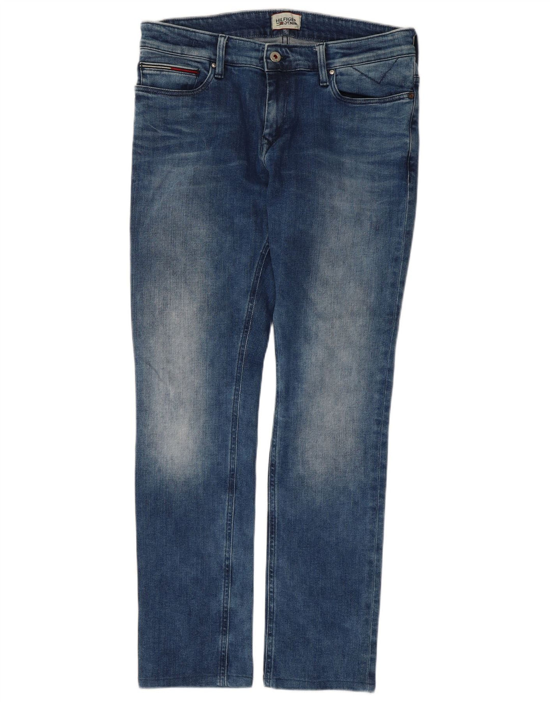 Męskie jeansy slim fit Tommy Hilfiger W32 L29 Niebieskie bawełniane