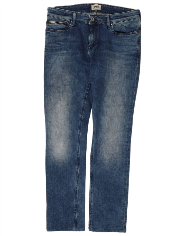 Męskie jeansy slim fit Tommy Hilfiger W32 L29 Niebieskie bawełniane